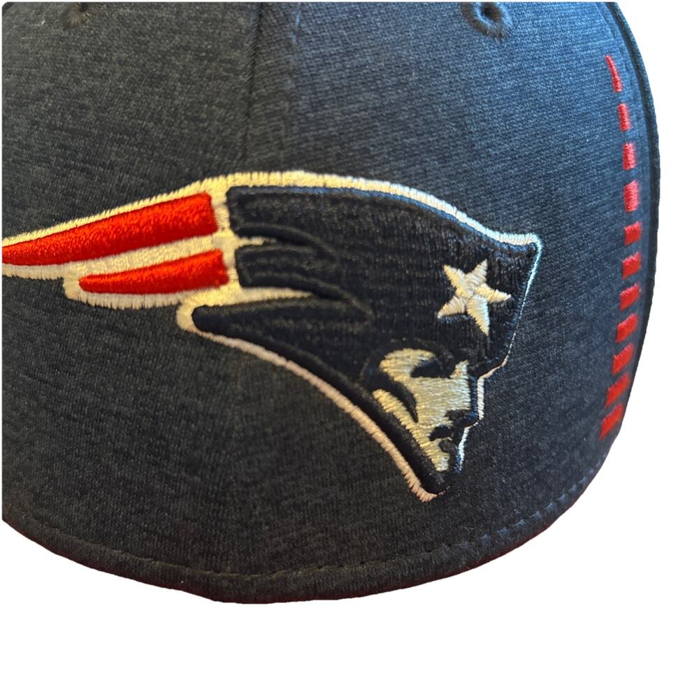 Patriots NFL hat embroidered y2k red New Era Block Team 49 Hat-Navy/Red NFL - Picture 2 of 8